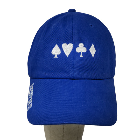 Milwaukee's Best Light Strapback Hat Blue OSFA Embroidered Logo Cards Poker - Picture 1 of 13